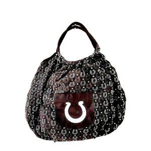 INDIANAPOLIS COLTS BLACK BAG TOTE W/ALLOVER TEAM